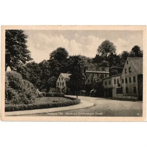 Meerane I. Sa Partie A.d. Schonberger Strabe Postcard